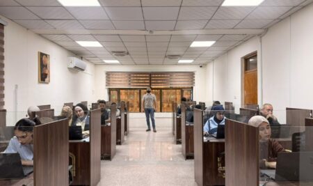 <trp-post-container data-trp-post-id='987530315'>الامتحانات الوطنية مستمرة لمادة الحاسوب والعربي في مركز الحاسبة الالكترونية</trp-post-container>